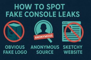 How to Spot Fake Console Leaks