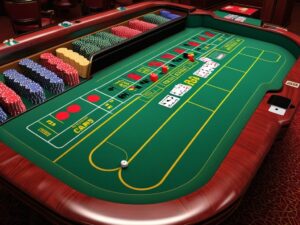 craps table layout