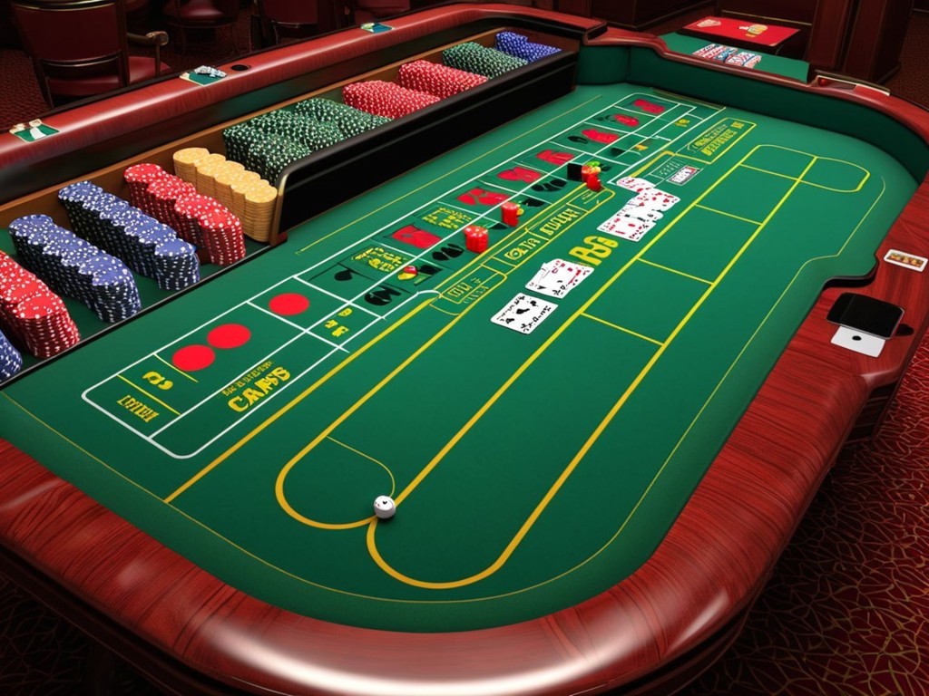 craps table layout